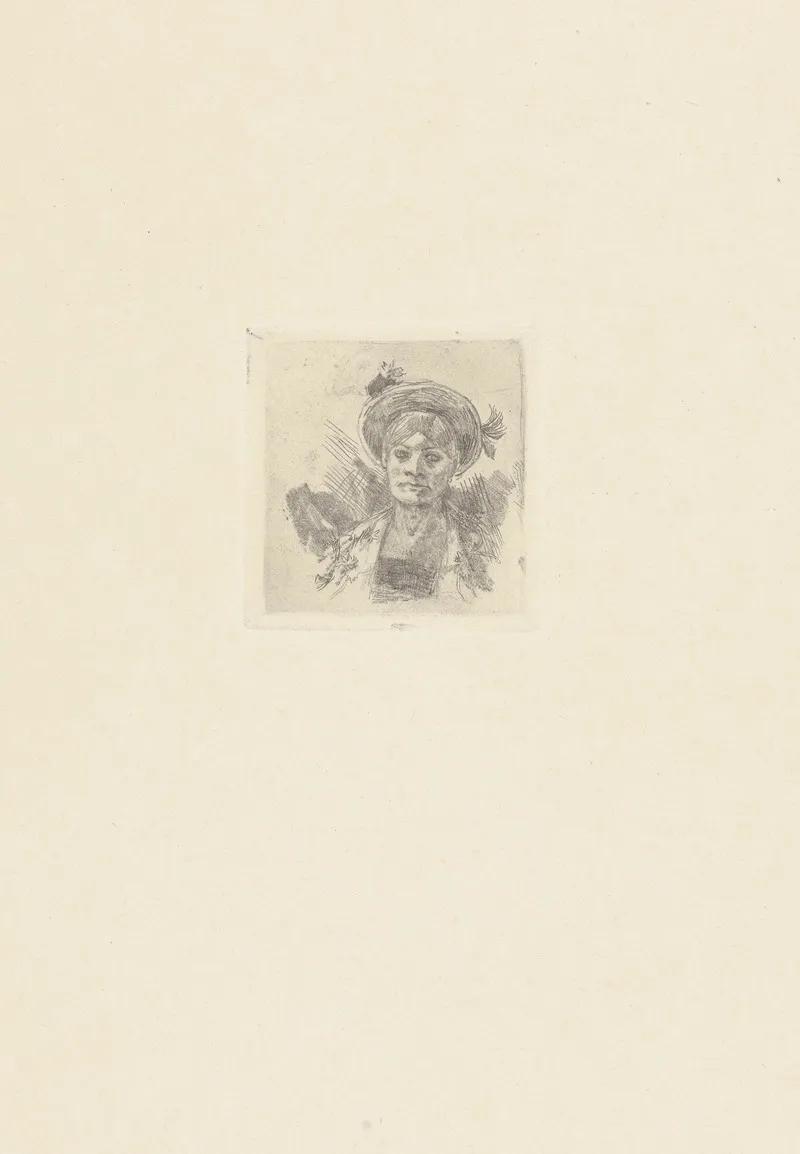 Tesson Humain by Félicien Rops - Canvas Print