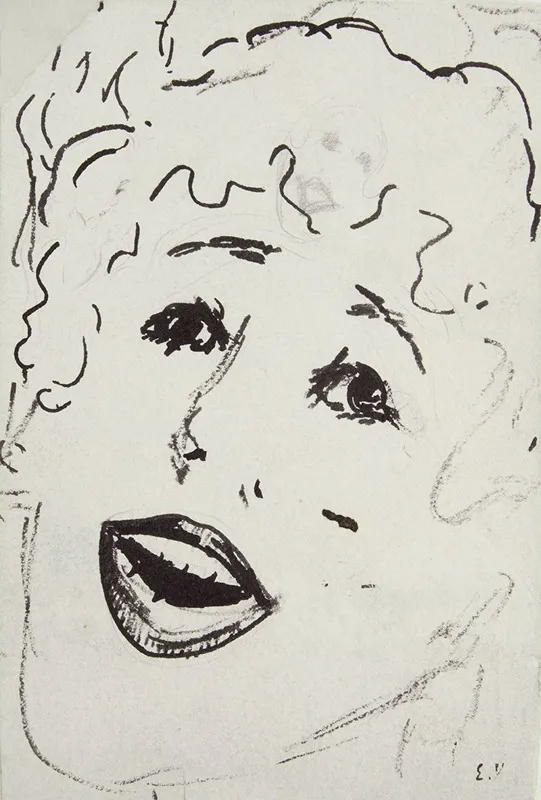 Tete De Chanteuse by Édouard Vuillard - Canvas Print