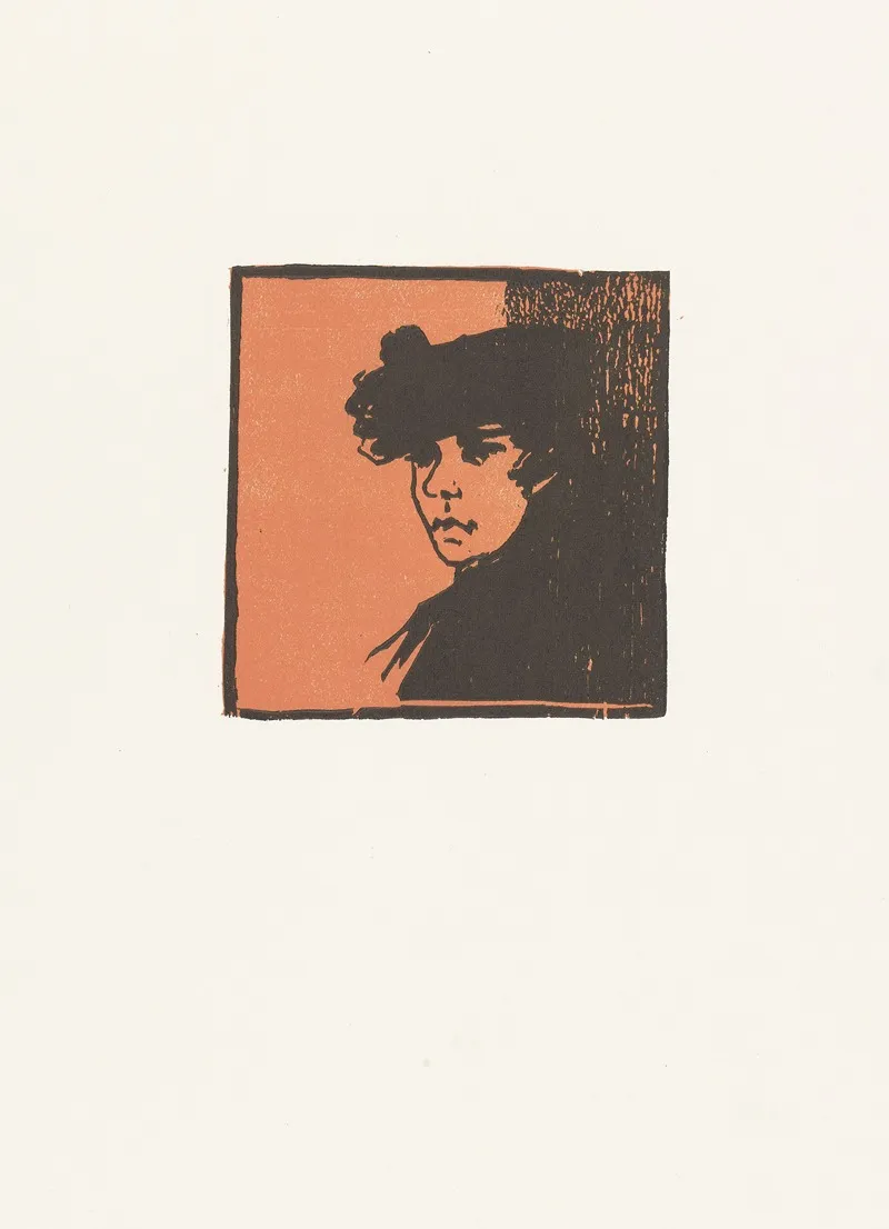 Tete De Femme 24 by Henri-Charles Guérard - Canvas Print