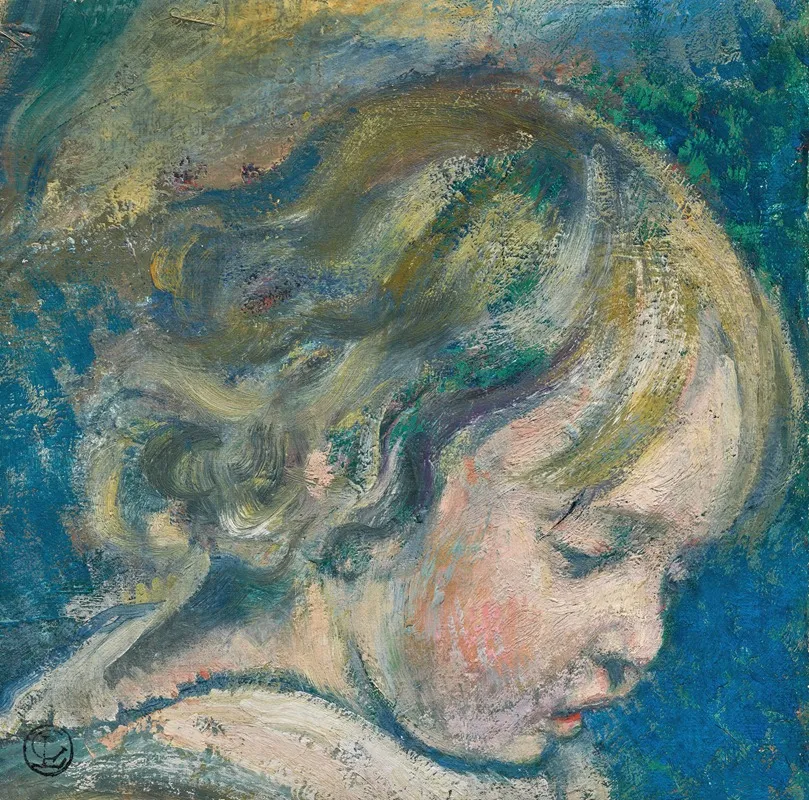 Tete Du Petit Pierre by Georges Lemmen - Canvas Print