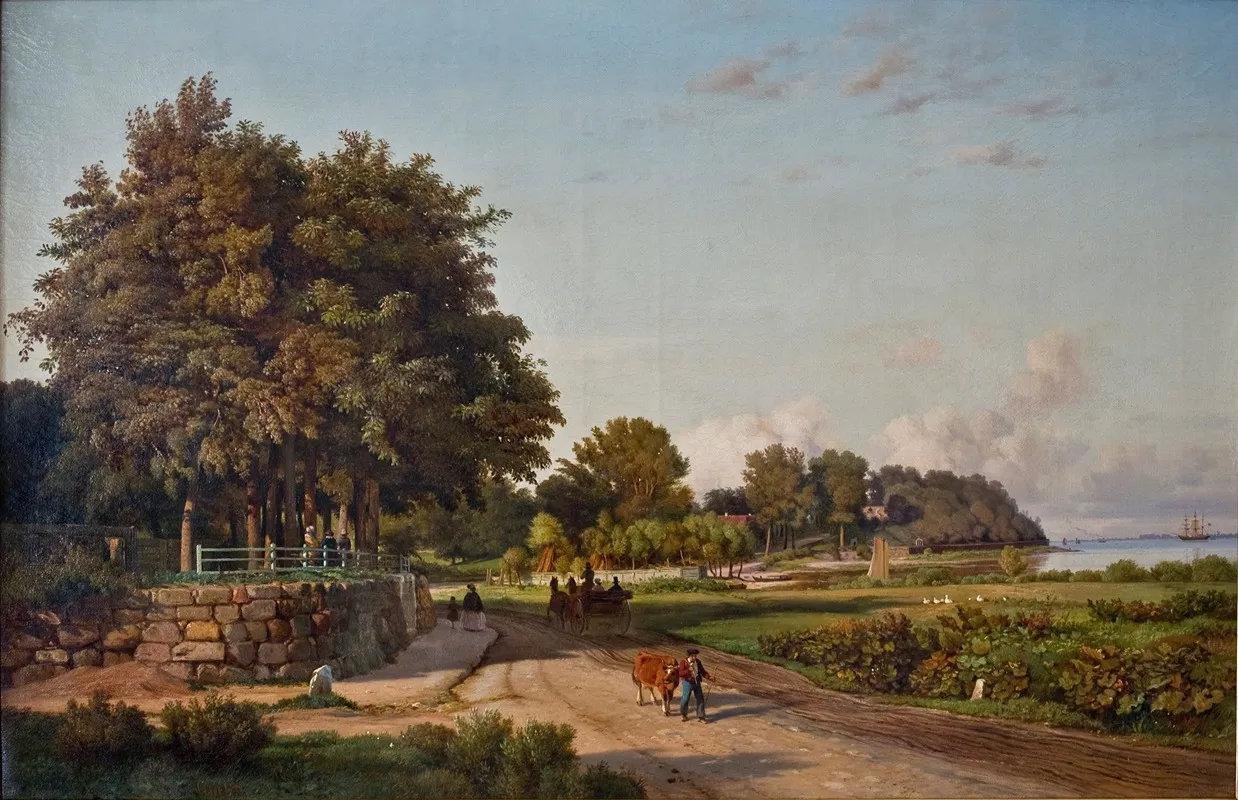 Teufelsbruck Klein Flottbek by Louis Gurlitt - Canvas Print