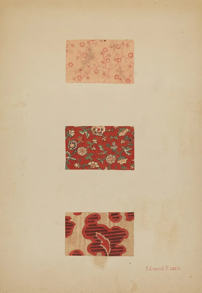 Textile Samples by Edmond Lorts - Canvas Print