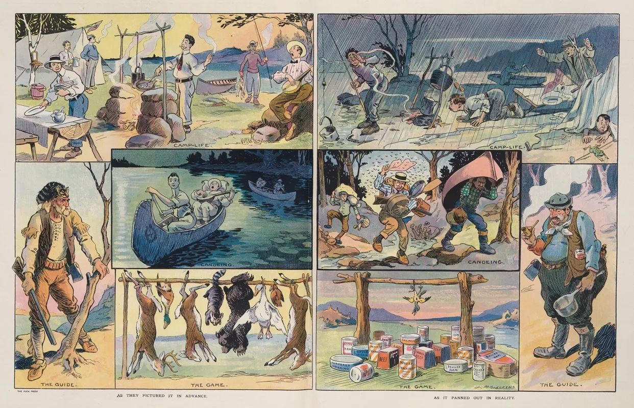 That Camping Trip by Louis Glackens - Canvas Print