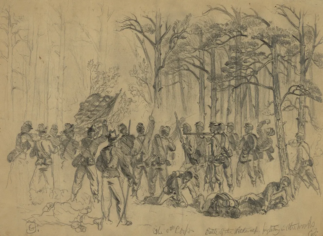 The 6th Corps Battle Of The Wilderness Fighting In The Woods