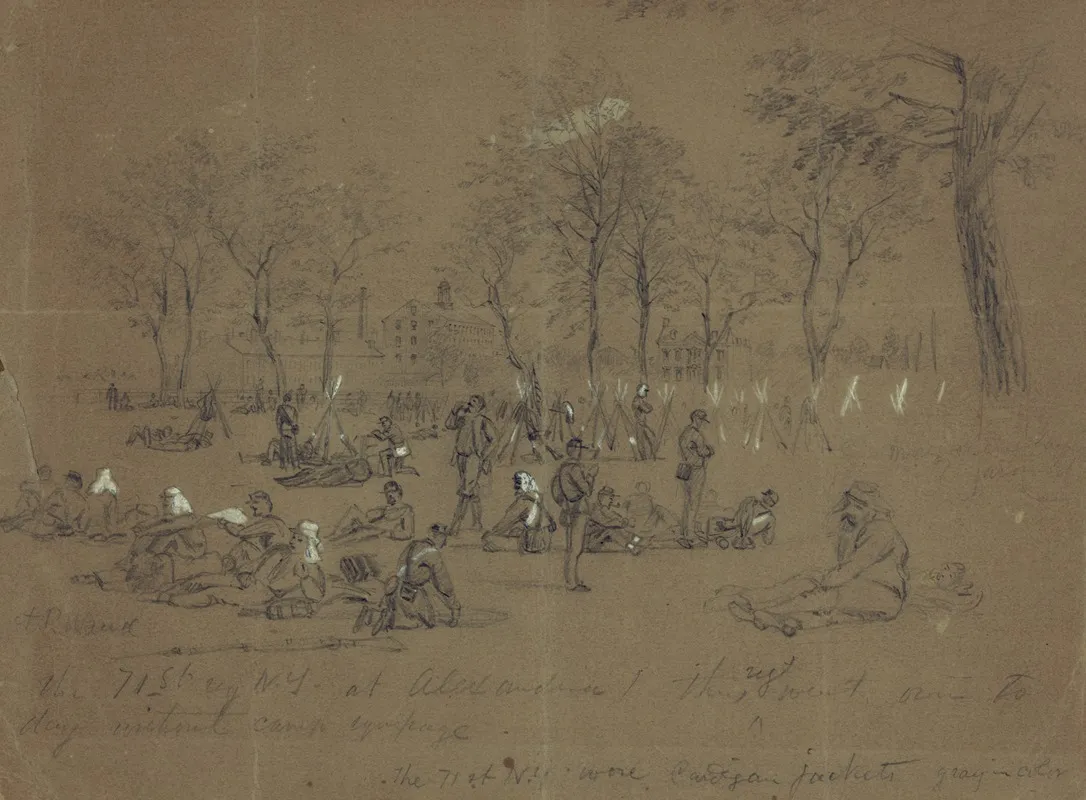 The 71st Reg N Y At Alexandria