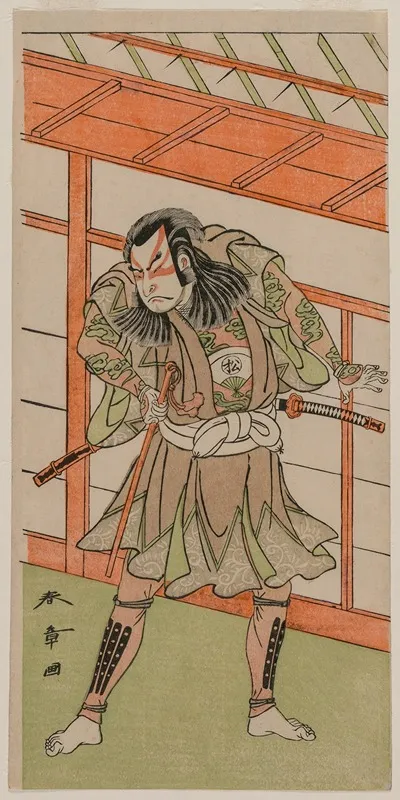 The Actor Onoe Matsusuke by Katsukawa Shunshō - Canvas Print