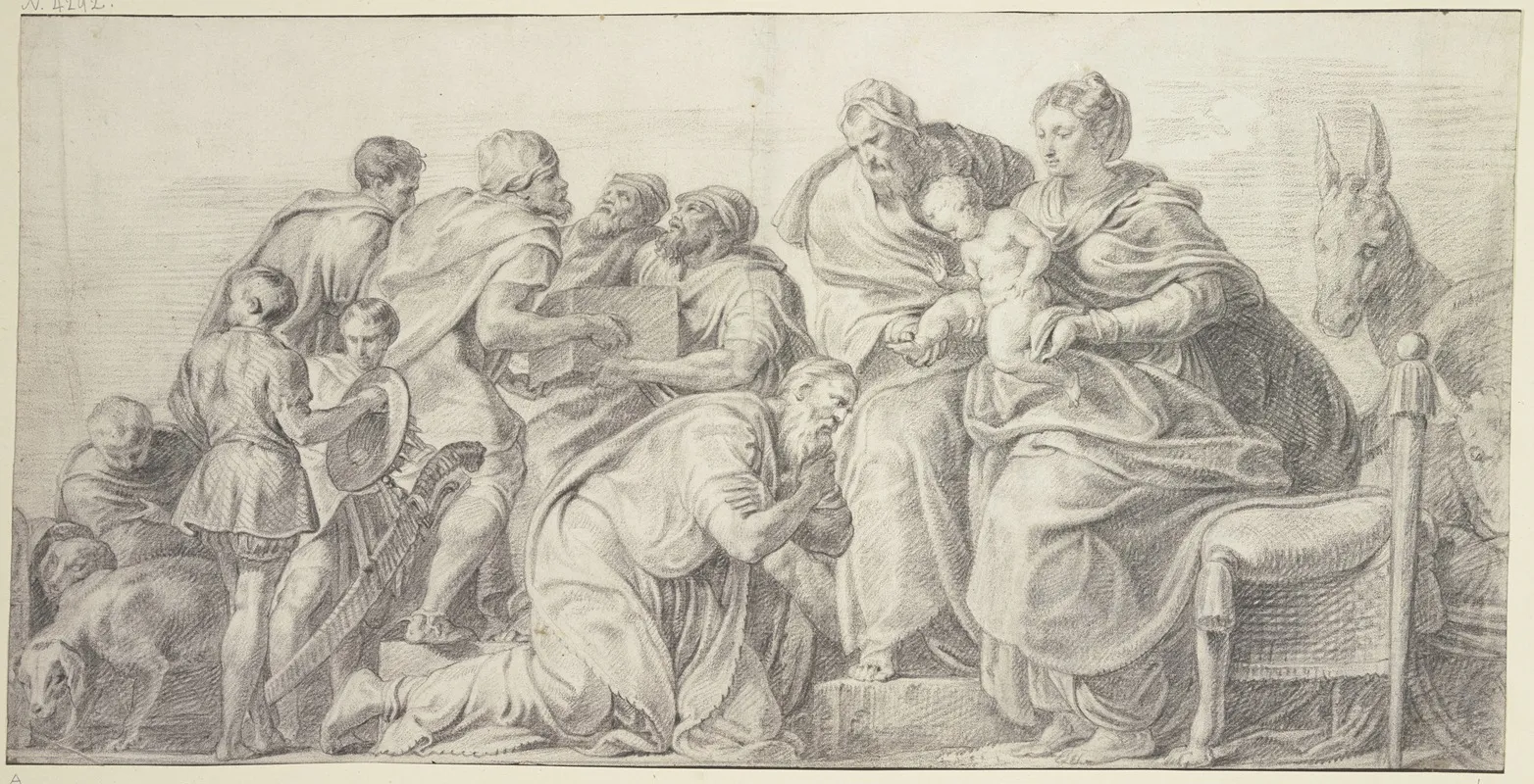 The Adoration Of The Kings 10 by Abraham van Diepenbeeck - Canvas Print