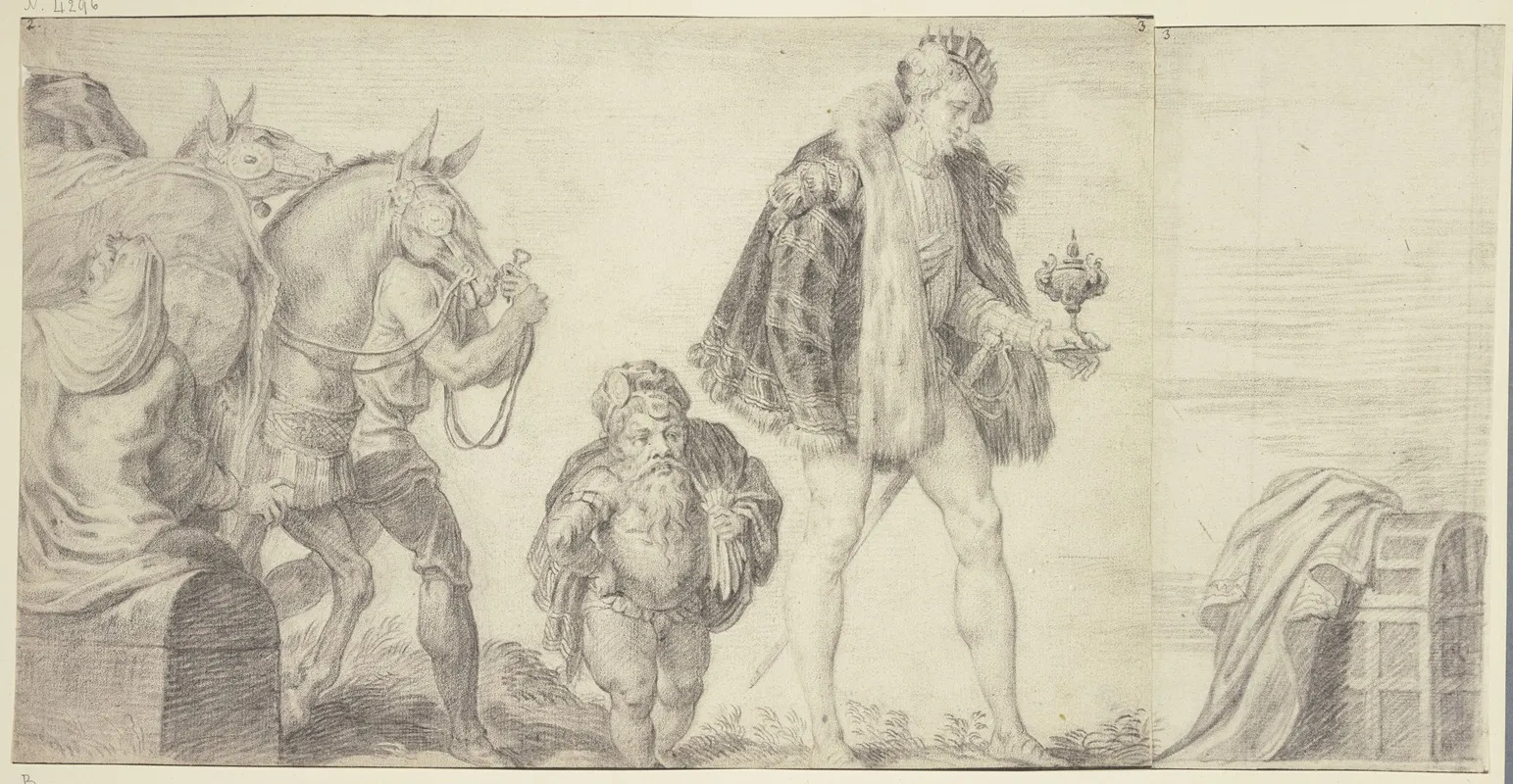 The Adoration Of The Kings 13 by Abraham van Diepenbeeck - Canvas Print