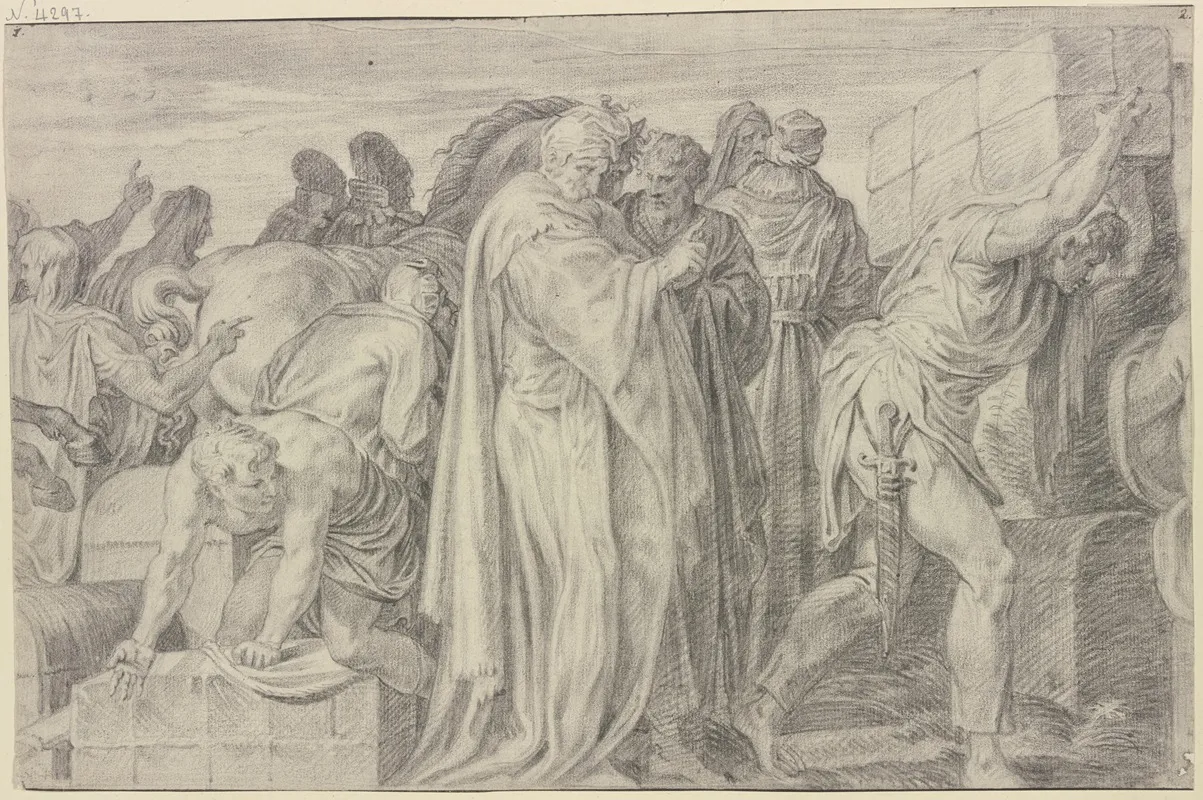 The Adoration Of The Kings 14 by Abraham van Diepenbeeck - Canvas Print