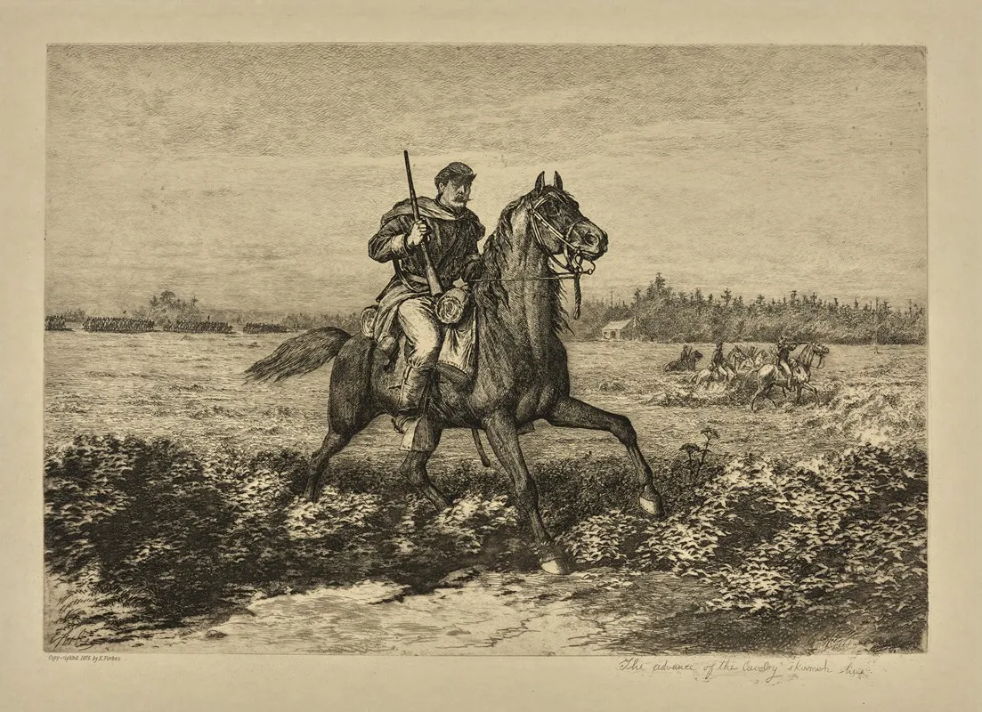 The Advance Of The Cavalry Skirmish Line