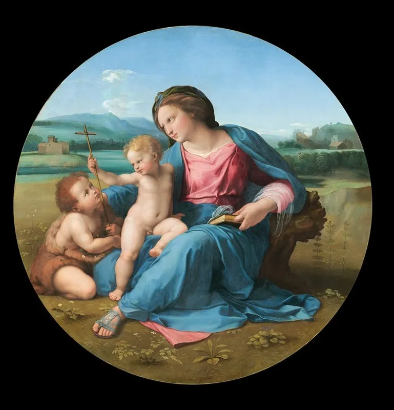 The Alba Madonna 2 by Raphael - Canvas Print