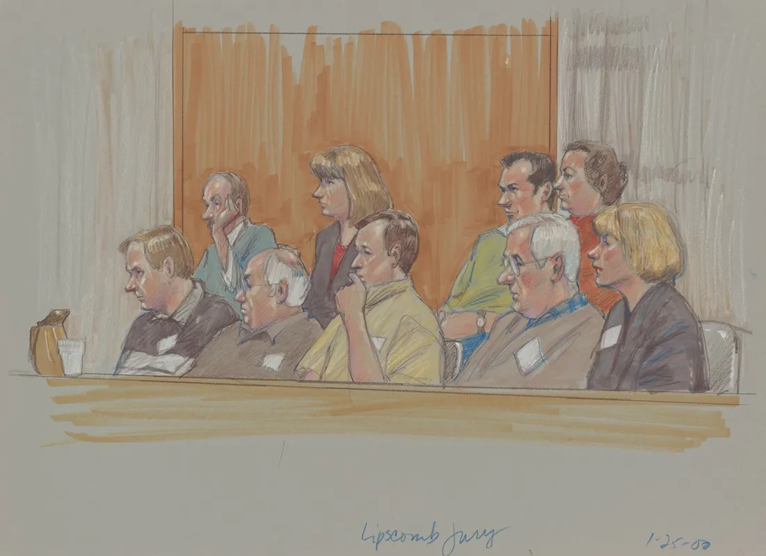 The All White Jury At The Bribery Trial Of Albert Louis Lipscomb African American Dallas City Council Member Amarillo Texas Where He Was Found Guilty by Brigitte Woosley - Canvas Print