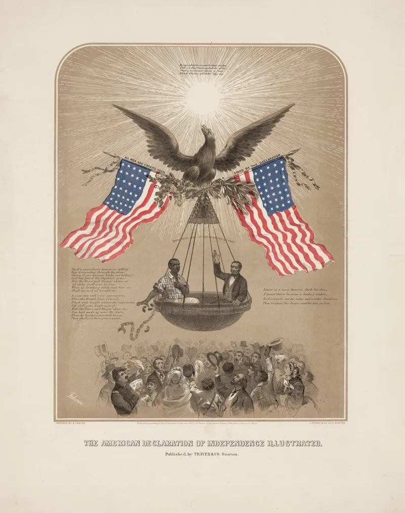 The American Declaration Of Independence Illustrated by Dominique C. Fabronius - Canvas Print