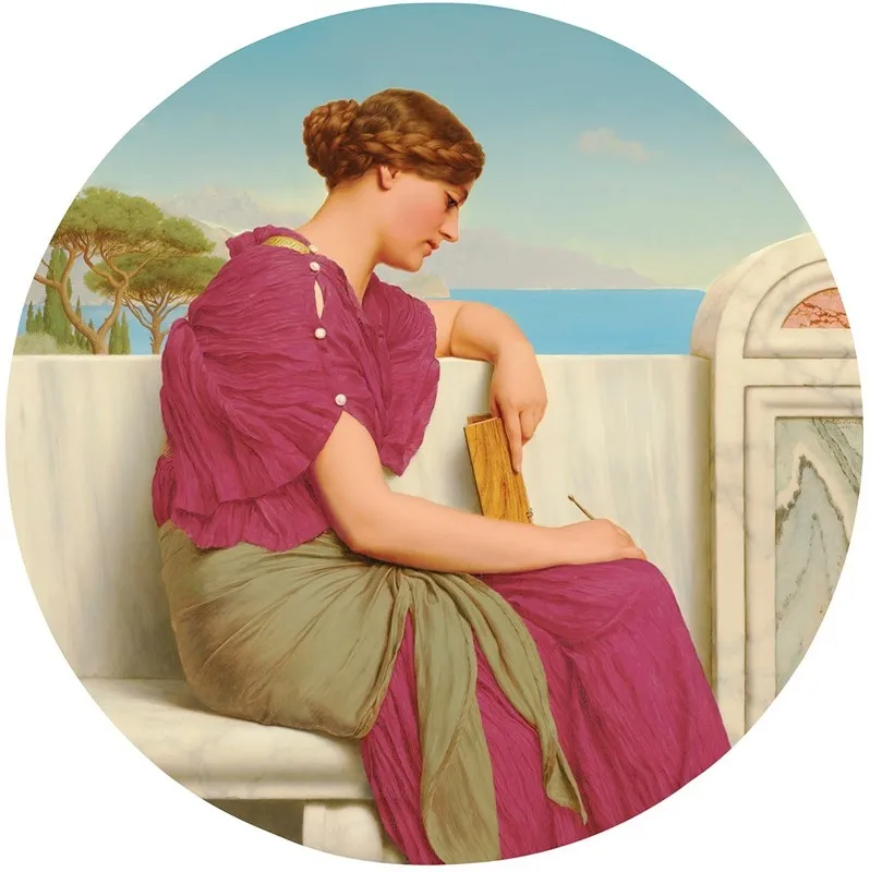 The Answer by John William Godward - Canvas Print