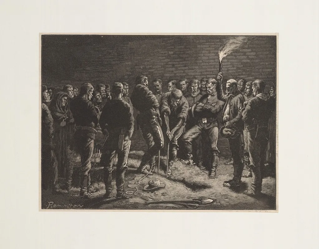 The Apache Campaign Burial Of Hatfields Men