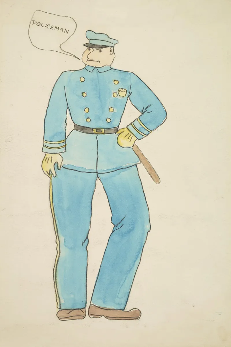 The Apostle Policeman by Maxine Borowsky - Canvas Print