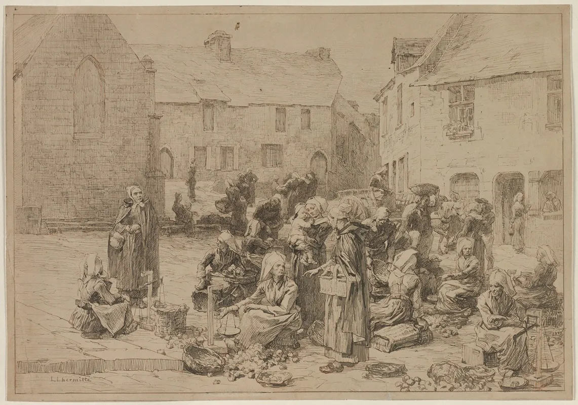 The Apple Market At Landerneau
