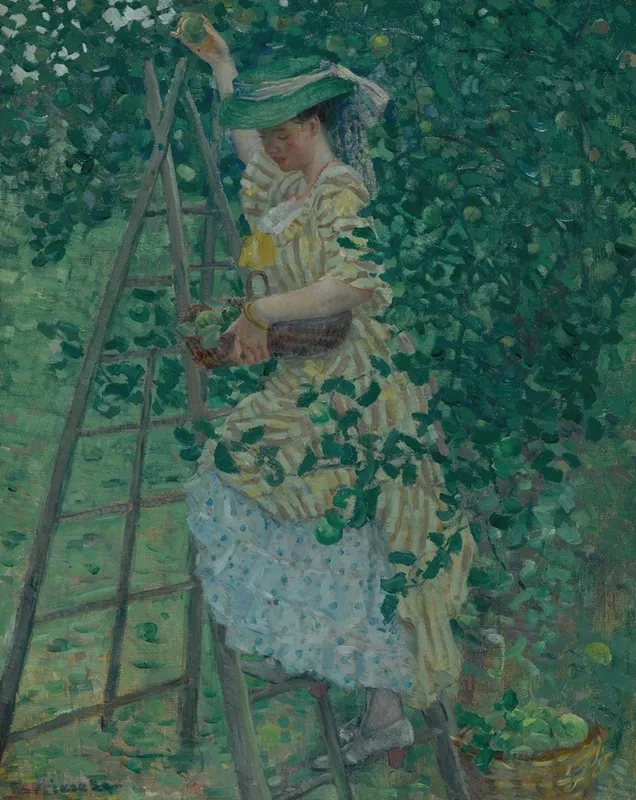 The Apple Tree 2 by Frederick Carl Frieseke - Canvas Print