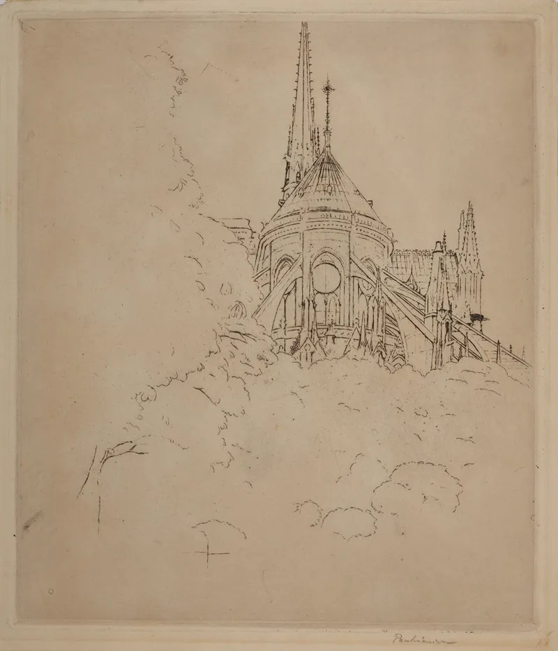 The Apse From The Cathedral Of Notre Dame In Paris