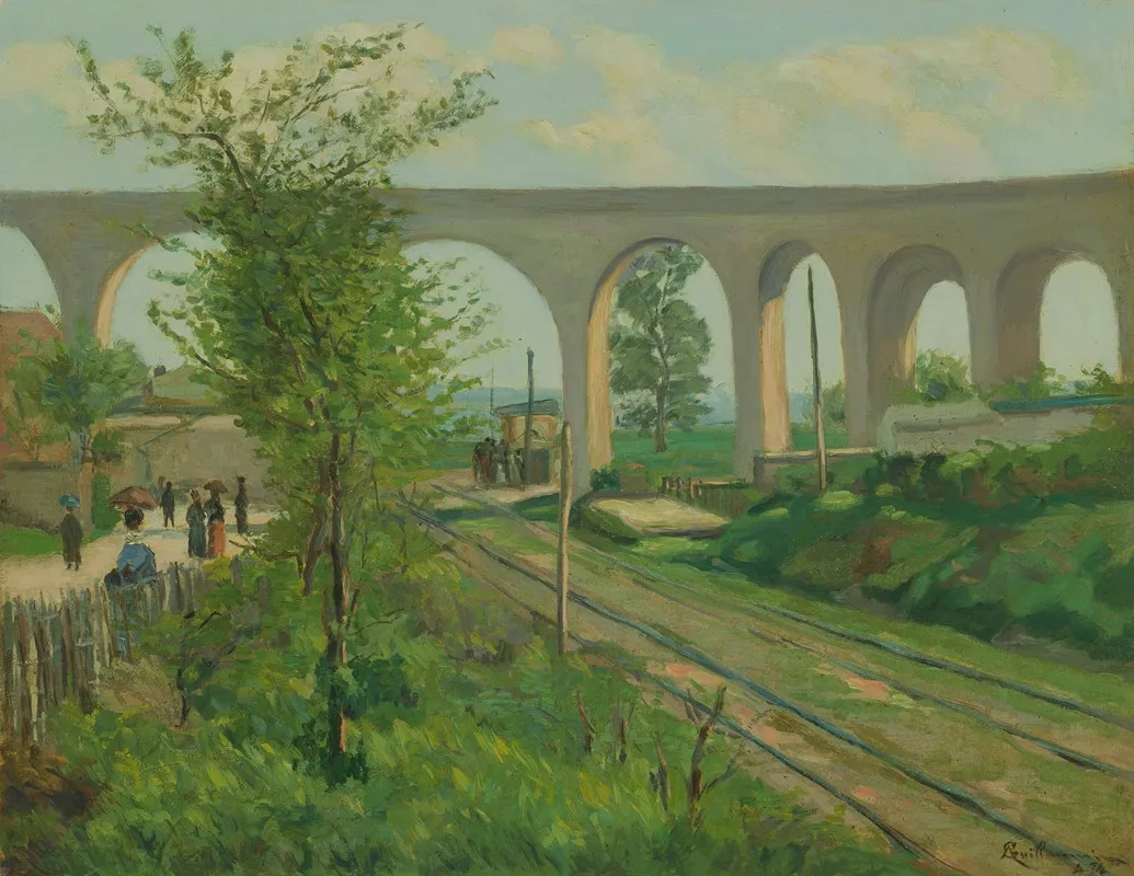 The Arcueil Aqueduct At Sceaux Railroad Crossing
