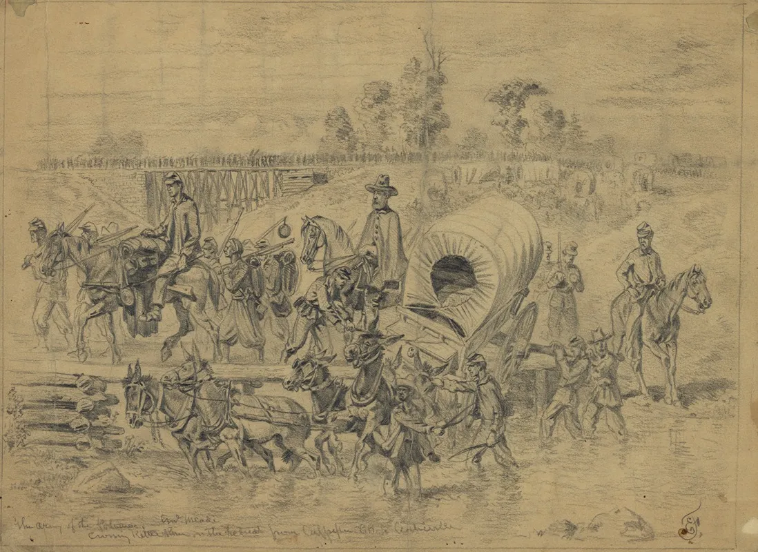 The Army Of The Potomac Crossing Kettle Run