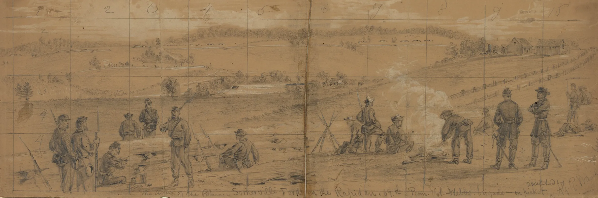 The Army Of The Potomac Somerville Ford On The Rapidan