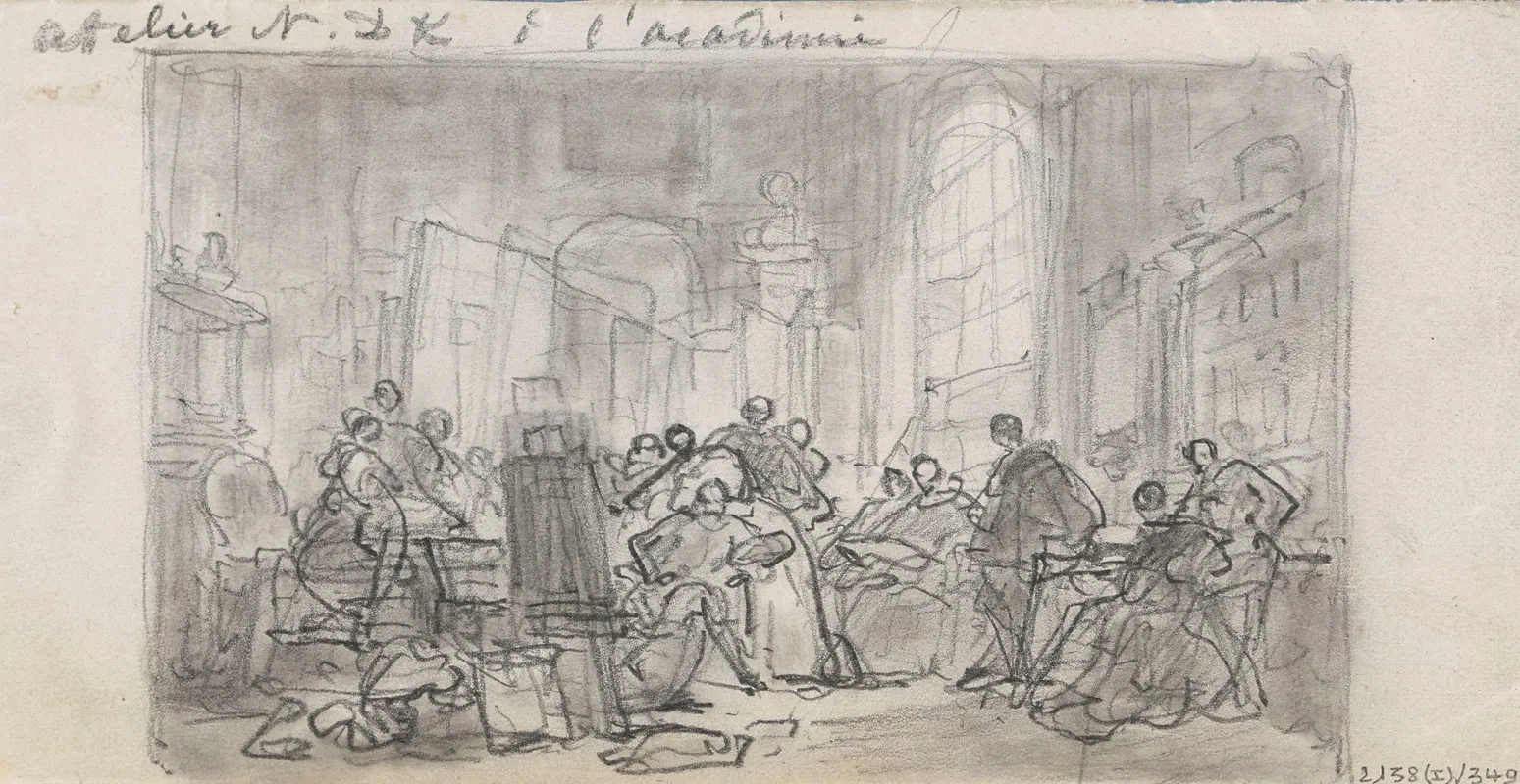 The Artist Nicaise De Keysers Studio At The Academy
