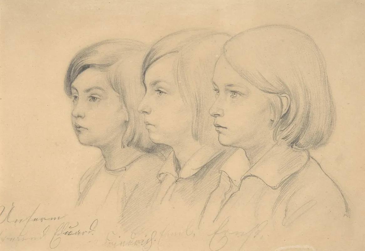 The Artists Children Friedrich Emil And Ernst