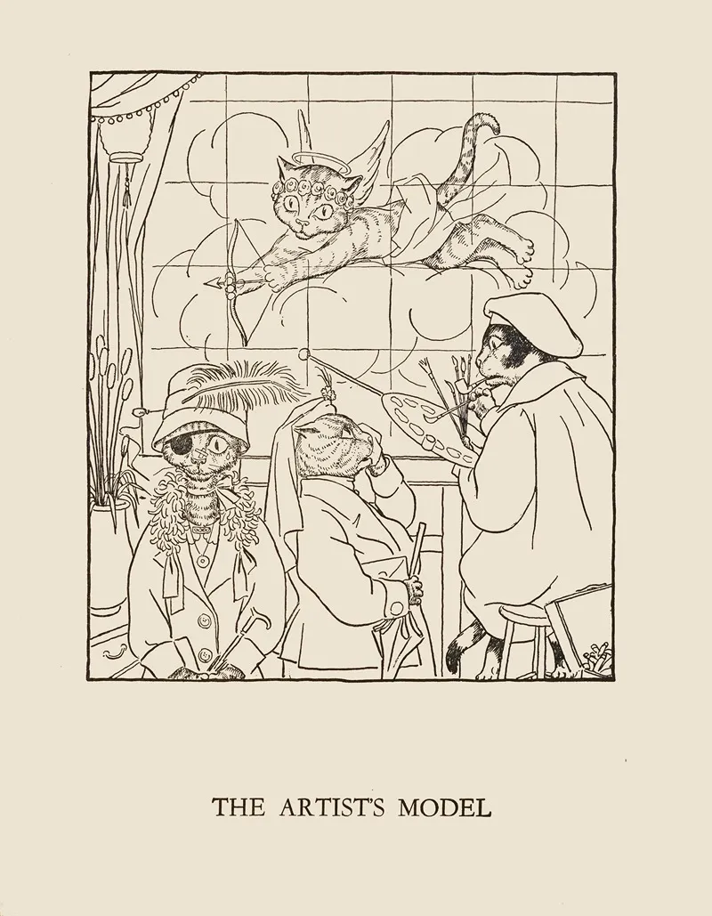 The Artists Model 5 by William Ely Hill - Canvas Print