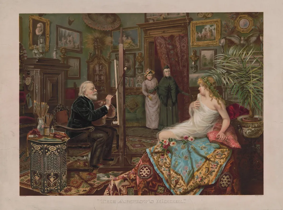 The Artists Model 7 by Knapp &amp; Co. - Canvas Print