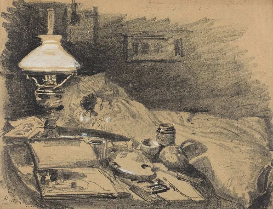 The Artists Studio 2 by Melchior Lechter - Canvas Print