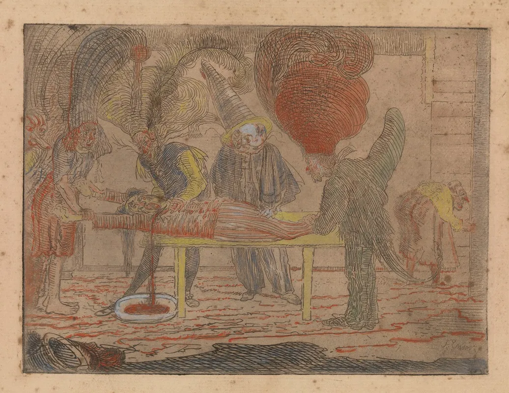 The Assassination by James Ensor - Canvas Print