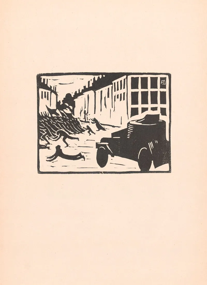 The Auto by Albert Daenens - Canvas Print