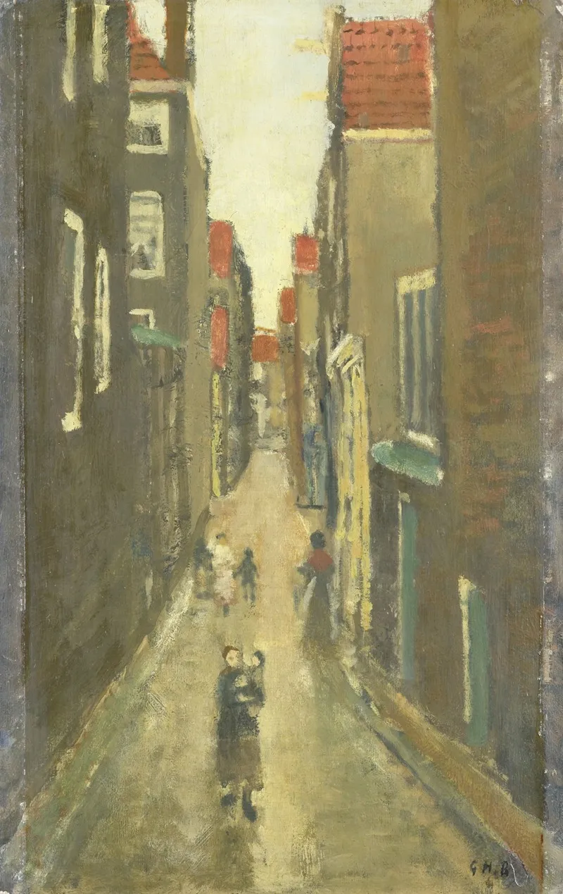 The Baanbrugsteeg Looking From The Haarlemmerdijk Towards The Vinkenstraat And The Brouwersgracht