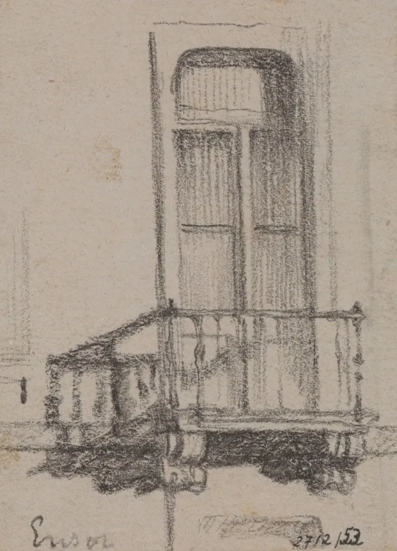 The Balcony 5 by James Ensor - Canvas Print