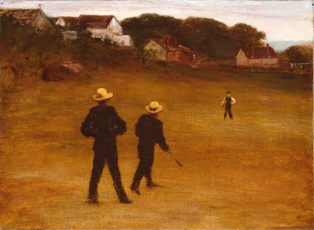 The Ball Players by William Morris Hunt - Canvas Print
