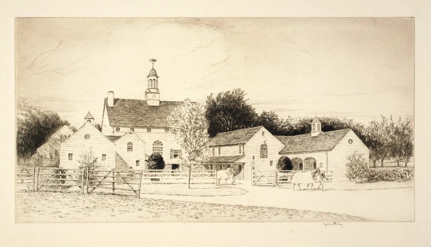 The Barns 3 by Kerr Eby - Canvas Print