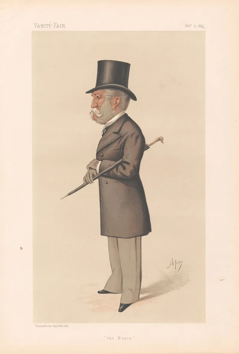 The Baron Sir Charles Lennox Wyke 9 Feb 1884 by Carlo Pellegrini - Canvas Print