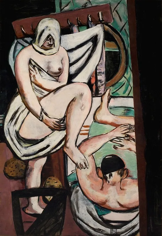 The Bath 21 by Max Beckmann - Canvas Print