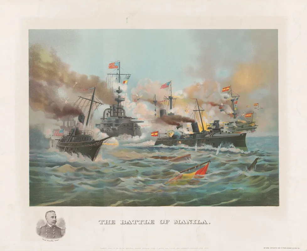 The Battle Of Manila 2 by Muller, Luchsinger &amp; Co. - Canvas Print