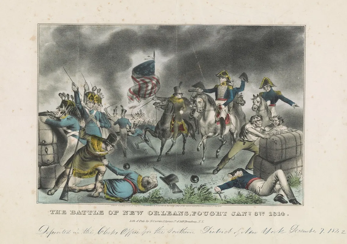 The Battle Of New Orleans Fought January 8th 1814