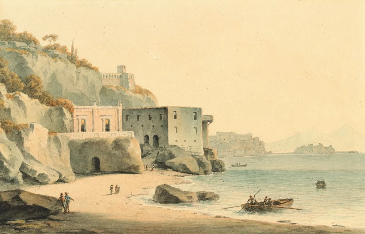 The Bay Of Naples From The Beach At Posillipo