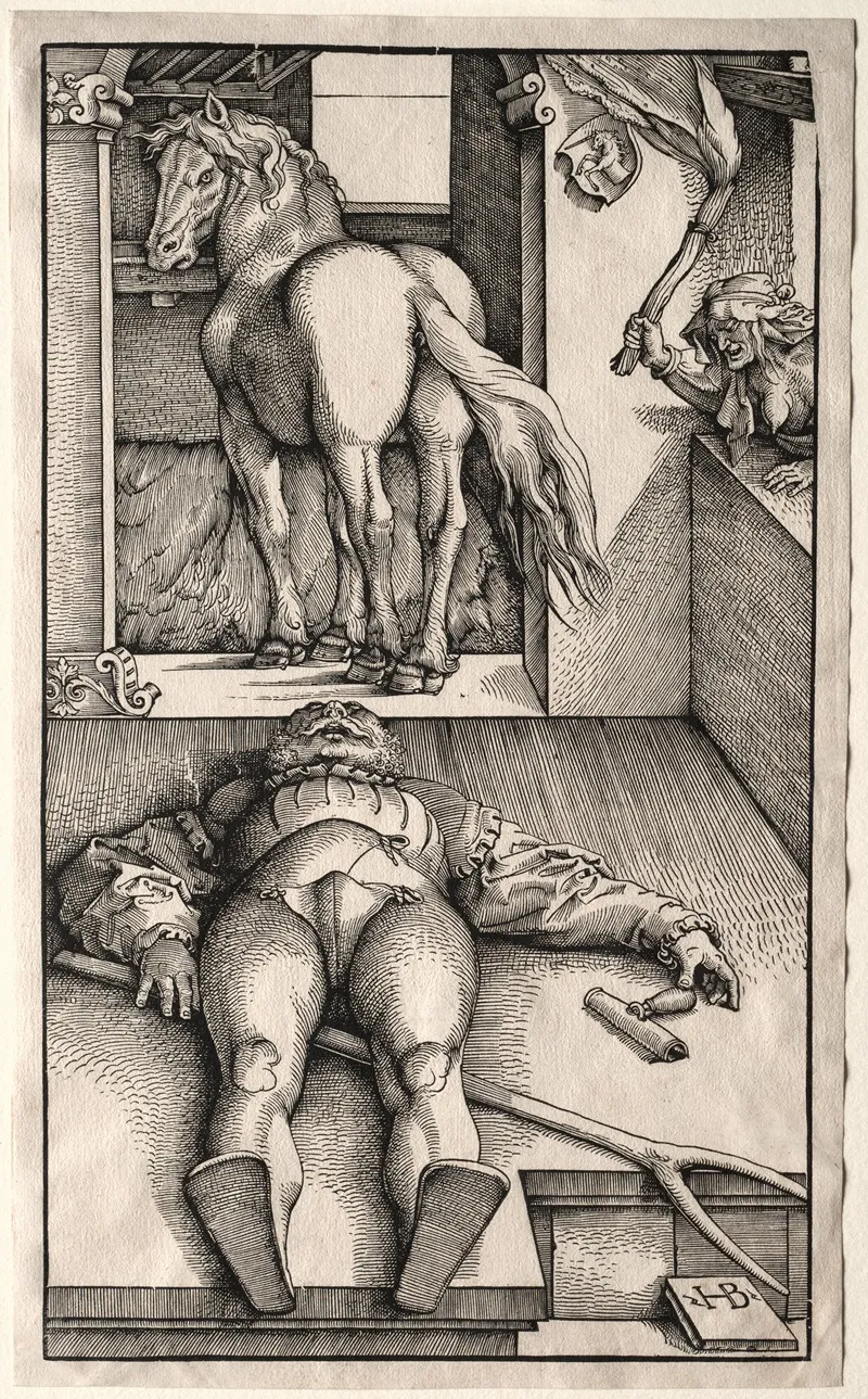 The Bewitched Groom by Hans Baldung - Canvas Print