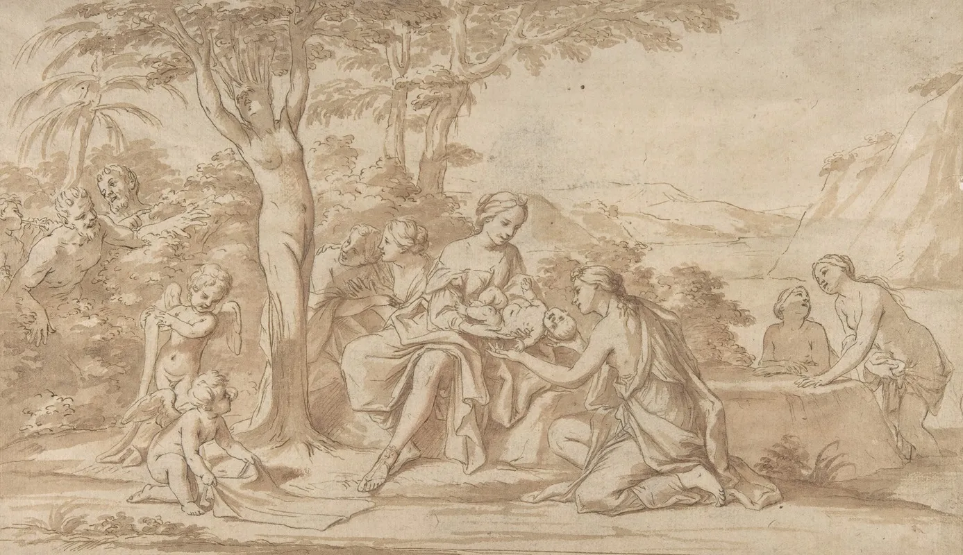 The Birth Of Adonis 2 by Marcantonio Franceschini - Canvas Print