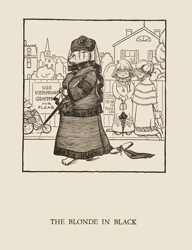 The Blonde In Black by William Ely Hill - Canvas Print