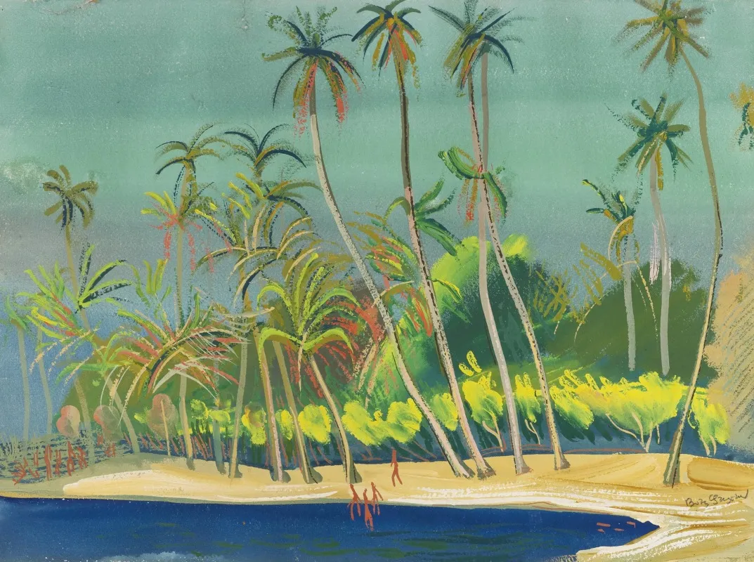 The Blue Bay Brazil by Boris Grigoriev - Canvas Print