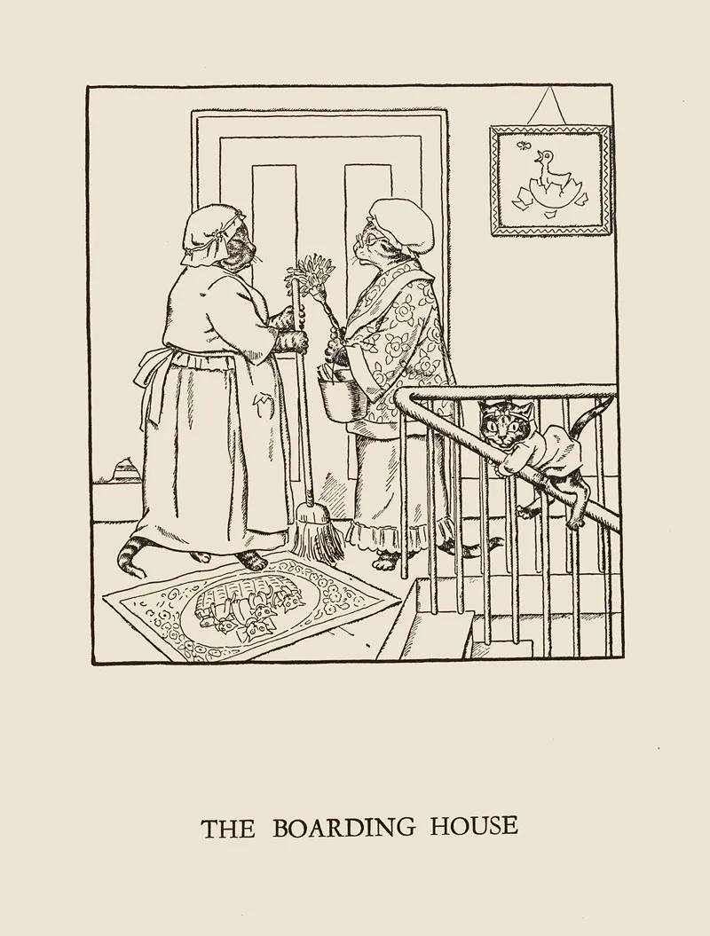 The Boarding House by William Ely Hill - Canvas Print