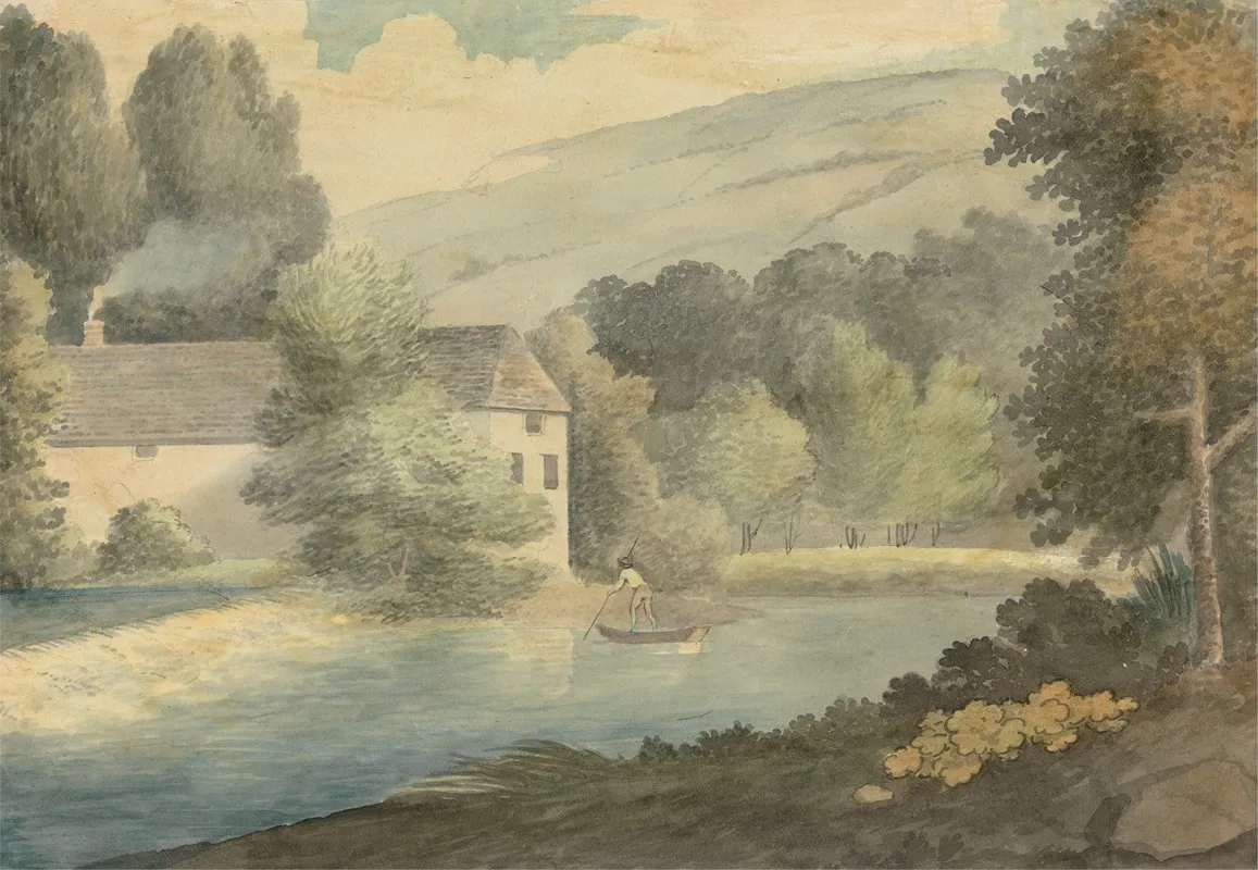 The Boatman by Edward Francis Burney - Canvas Print