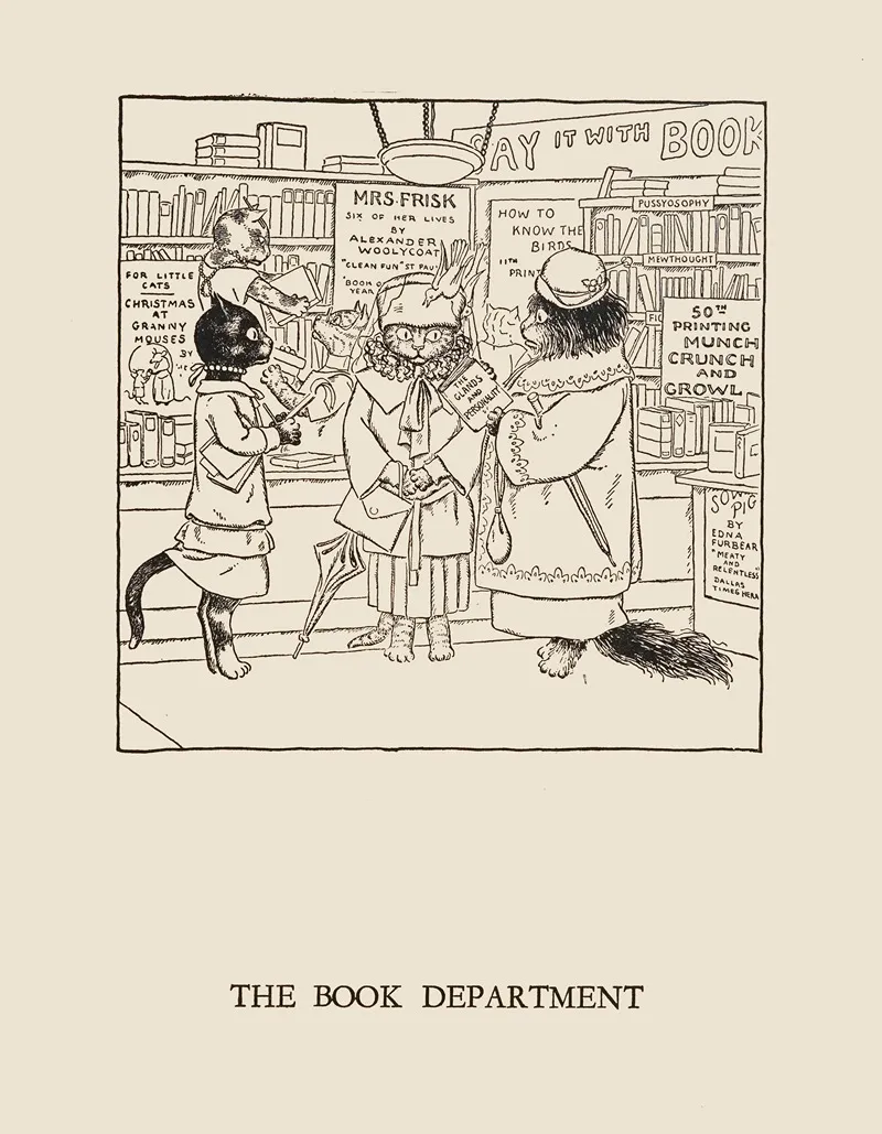 The Book Department by William Ely Hill - Canvas Print