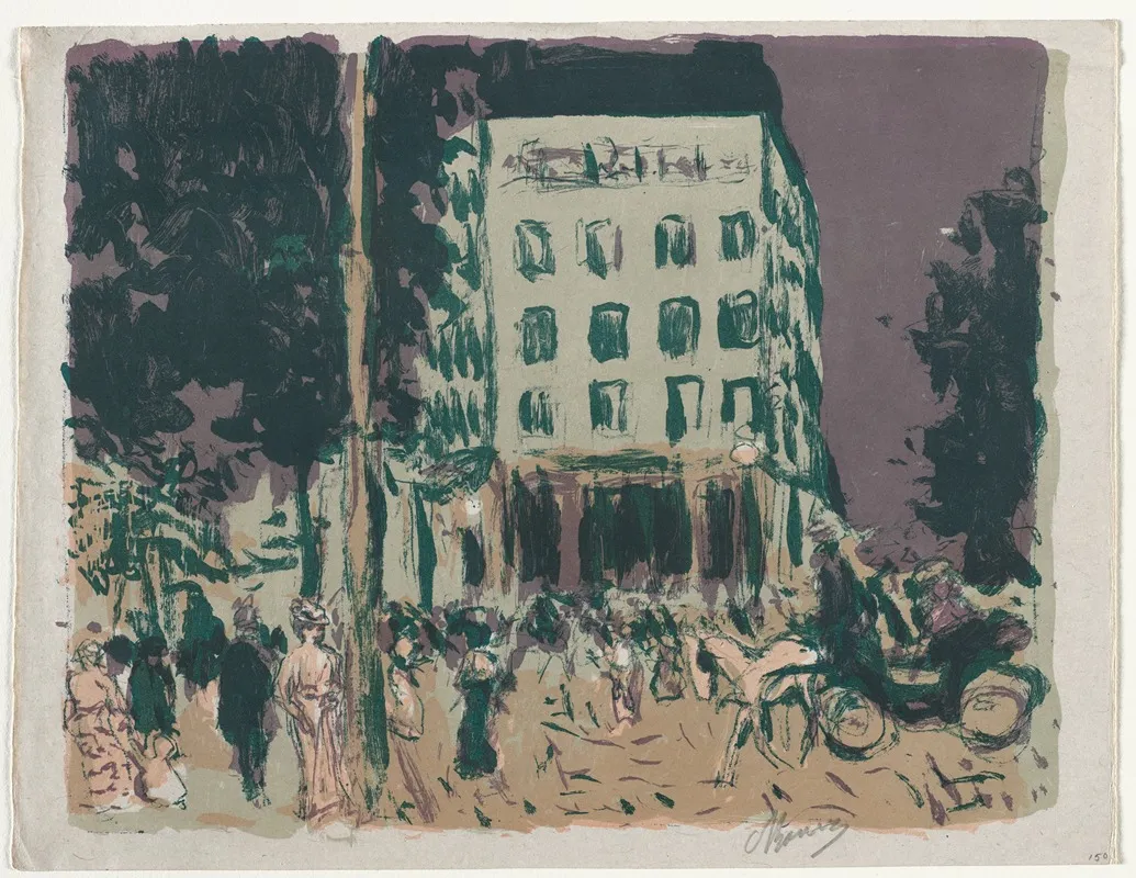 The Boulevards by Pierre Bonnard - Canvas Print